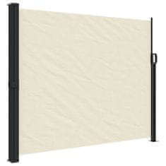 Vidaxl Uvlačiva bočna tenda krem boje 160 x 600 cm