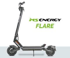 MS ENERGY Flare električni romobil, 25,4 cm, 600 W, do 60 km, 48 V 15 Ah, crna