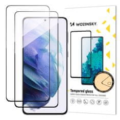 WOZINSKY 2X 9H KALJENO STAKLO S POTPUNIM LJEPILOM ZA SAMSUNG GALAXY S23+ ZASLON S OKVIROM