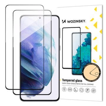 WOZINSKY SET od 2x 9H kaljenog stakla za cijeli zaslon Samsung Galaxy S23+ s crnim Full Glue okvirom