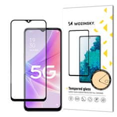 WOZINSKY Realme Narzo 50 zaštitna folija za cijeli ekran, 9H izdržljivo kaljeno staklo s okvirom, kompatibilno s futrolom, crno