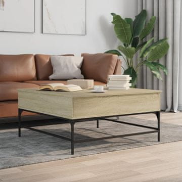 Vidaxl Klub stolić, hrast sonoma, 95x95x45 cm