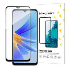 WOZINSKY Oppo A17 potpuno ljepljivi crni okvir s kaljenim staklom 9H