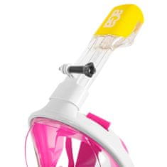 Aga Cjelolicejna maska za ronjenje S/M Bijela/Ružičasta