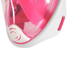 Aga Cjelolicejna maska za ronjenje S/M Bijela/Ružičasta