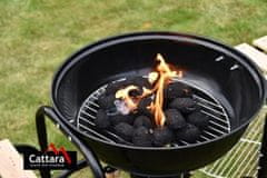 Cattara MESSINA roštilj na drveni ugljen, okrugli, crna