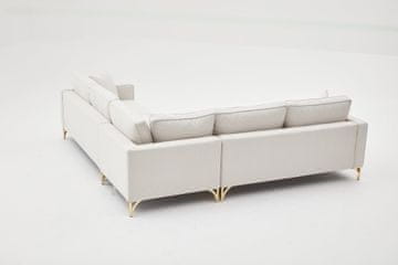 Atelier Del Sofa Kutna garnitura, Krem Zlato, Berlin - Cream, Gold