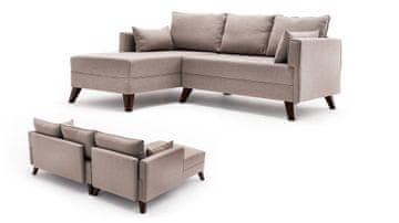 Atelier Del Sofa Kutna garnitura BELLA CORNER 2 lijeva, krem, Bella Corner Sofa Left 2 - Cream