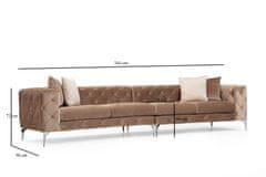 Atelier Del Sofa Četverosjed, COMO, krem tamni, Como - Dark Cream