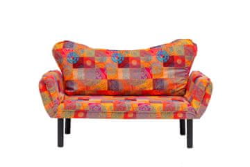 Atelier Del Sofa Dvosjed na razvlačenje, Višebojno, Chatto - Patchwork
