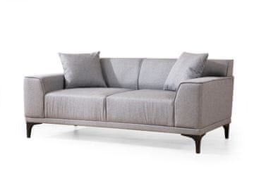 Atelier Del Sofa Dvosjed, Svijetlo siva, Petra 2 - Light Grey