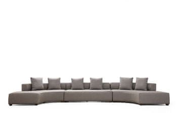 Atelier Del Sofa Kutna garnitura GONDOL-3, siva, Gondol-3 (CHL-SOL-O3-CHL-SAĞ) - Grey