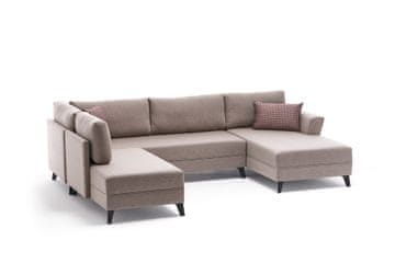 Atelier Del Sofa Kutna garnitura na razvlačenje ERIS, krem, Eris - Cream