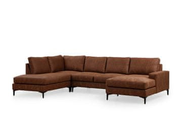 Atelier Del Sofa Kutna garnitura, Deva, Porto Corner (EOT-C-02-CHL) - Camel