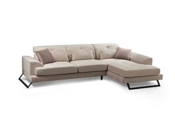 Atelier Del Sofa Kutna garnitura FRIDO desna, ecru, Frido Corner Right (L3+Chl) - Ecru