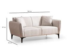 Atelier Del Sofa Dvosjed, Bijela, Belissimo - Off White