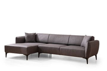 Atelier Del Sofa Kutna garnitura, Tamno siva, Belissimo Left - Dark Grey