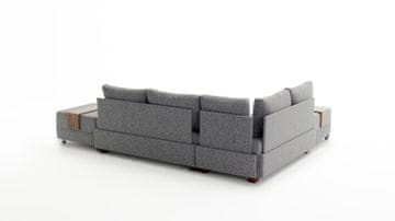 Atelier Del Sofa Kutna garnitura na razvlačenje BELLA SOFT, lijeva, siva, Fly Corner Sofa Bed Left - Grey