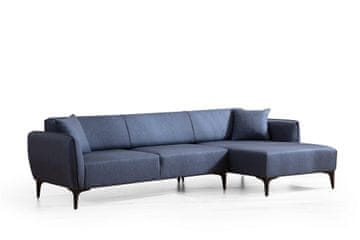Atelier Del Sofa Kutna garnitura, Plava, Belissimo Right - Blue