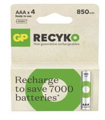 GP ReCyko HR03 (AAA) punjiva baterija, 850 mAh, 4 komada