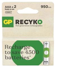 GP ReCyko HR03 (AAA) punjiva baterija, 950 mAh, 2 komada