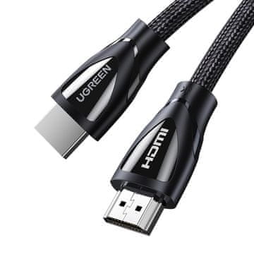 Ugreen HDMI 2.1 8K 60Hz 1,5 m pleteni pamučni kabel crne boje