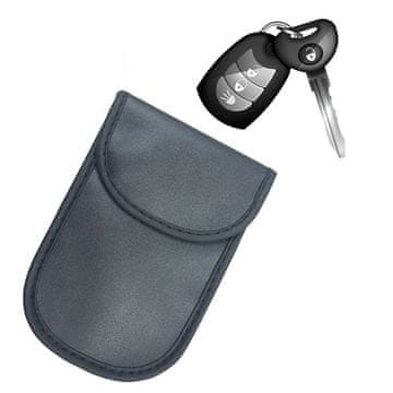 HURTEL Protuprovalna futrola za ključeve od automobila, Faradayev kavez, 14x10 cm, crna