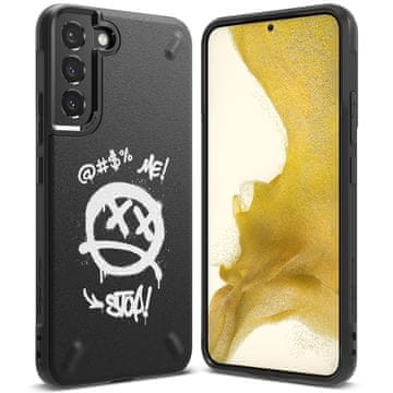RINGKE Izdržljiva crna maska s grafiti dizajnom oniksa za Galaxy S22+