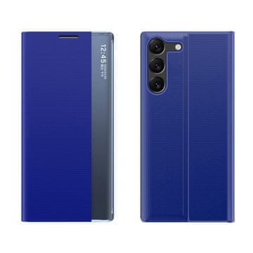 HURTEL Nova Sleep View maskica za Samsung S24+ s magnetskim preklopom, plava