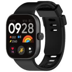 BStrap Silicone remen za Xiaomi Redmi Watch 4, black