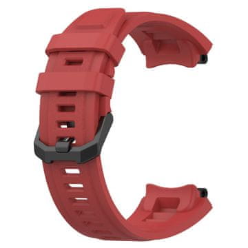 BStrap Silicone remen za Xiaomi Amazfit Active Edge, red