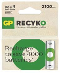 GP ReCyko HR6 (AA) punjiva baterija, 2100 mAh, 4 komada