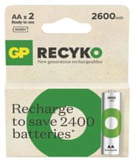 GP ReCyko HR6 (AA) punjiva baterija, 2600 mAh, 2 komada