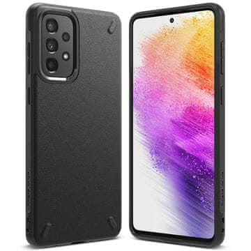 RINGKE Izdržljiva i fleksibilna crna maskica za Galaxy A73, oniks