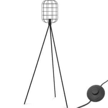 Uniprodo MODERNA STOJEĆA PODNA LAMPA MREŽASTA LAMPA E27 LOFT VISINA 163 CM