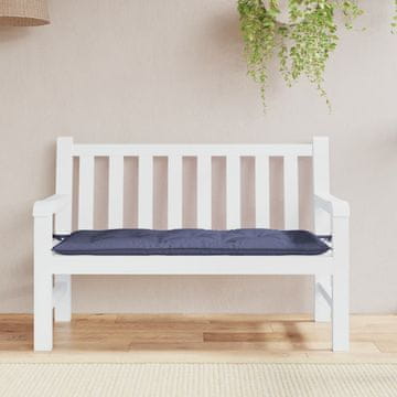 Vidaxl Jastuk za vrtnu klupu, tamnoplava, 120x50x7 cm, Oxford tkanina