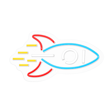 Neolia Neon LED lampa - Raketa