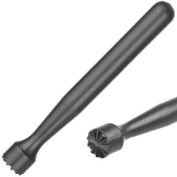 Mužar, tučak, barmenov tamper, profilirana zvijezda, crna