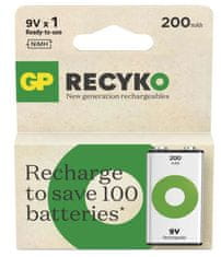 GP ReCyko (9V) punjiva baterija, 200 mAh