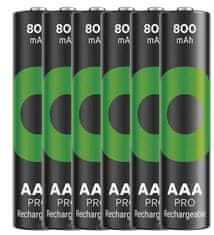 GP ReCyko Pro HR03 (AAA) punjiva baterija, 800 mAh, 6 komada