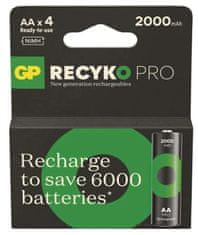 GP ReCyko Pro HR6 (AA) punjiva baterija, 2000 mAh, 4 komada