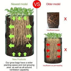 HOME & MARKER® Prenosivo tkaninsko stalak za biljke, cvijeće i začine, lagano i sklopivo za vrt i terasu | FLORAFOLD