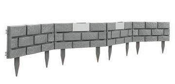 Linder Exclusiv Vrtna palisada sa solarnom LED rasvjetom Siva