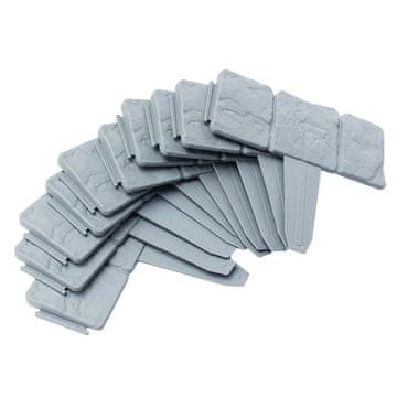 HOME & MARKER® Vrtni robnici u stilu kamena, dekorativni, 20 kom | M2INIFENCE