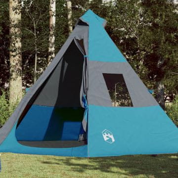 Vidaxl Šator tipi za 7 osoba, plavi, vodootporan