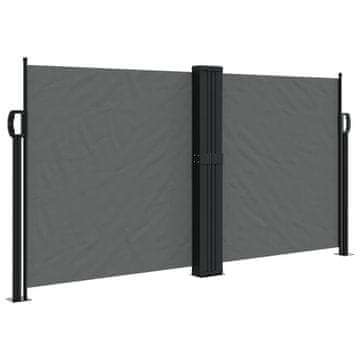 Vidaxl Uvlačiva bočna tenda 120 x 600 cm antracit