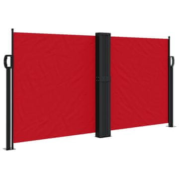 Vidaxl Uvlačiva bočna tenda 120 x 600 cm crvena