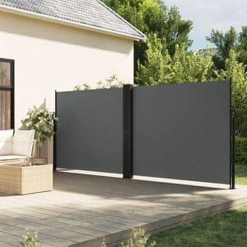 Vidaxl Rolo bočna tenda antracit 160 x 600 cm