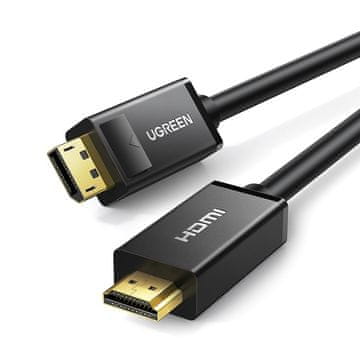 Ugreen DisplayPort - HDMI 4K HDR 3D kabel 3 m crne boje