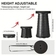 HOME & MARKER® Sklopivi prijenosni stolac za kampiranje, vrt i ribolov (4 kom) | FOLDYSEAT